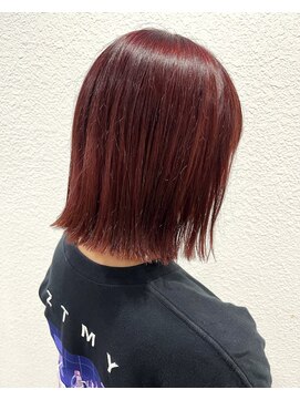 ネオリーブカップ 町田店(Neolive capu) ボブ ＊ ボルドーカラー【町田/韓国風/暖色カラー】