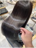 髪質改善＊ロングレイヤーグレーベージュ＊美髪【Zina船橋】