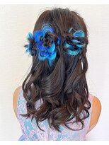 ヘアデザイン ニーチェ(Hair Design ni che) お花洋装アレンジ