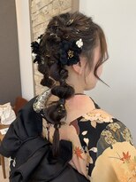 アメイジングヘアー 千歳店(AMAZING HAIR) 成人式/ヘアセット/ヘアアレンジ/たまねぎヘア/ツインテール
