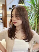 リンダ(LYNDA)&nbsp;デザインカラー/レイヤーカット/ウェットヘア/オリーブベージュ