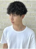 メンズパーマ/ショートヘア/20代