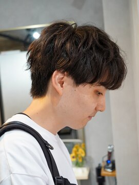バント 神田(BANTO) メンズミディアムパーマ メンズヘア BANTO 神田
