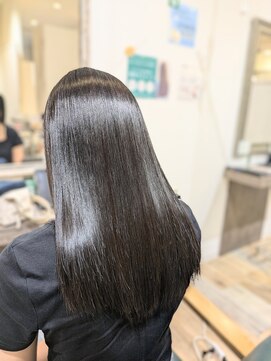 オシャマヘアー マチニワ店 ロングの髪質改善ストレート
