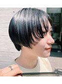 アンブレラカラーこなれミディイメチェンウェーブパーマ前髪