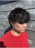 波巻スパイラルパーママッシュウルフツイストスパイラルパーマ