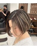 白髪ぼかしハイライト