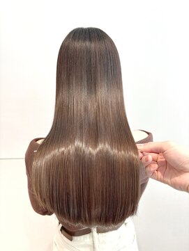 リブランド 銀座(REBRAND) 髪質改善うる艶ストレートロングマロンブラウン
