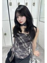 ユーフォリア 渋谷グランデ(Euphoria SHIBUYA GRANDE)&nbsp;韓国ヘア　レイヤーカット　暗髪　髪質改善　SAYAKA