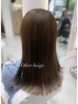 ジーナ 博多筑紫口(Zina)&nbsp;赤みを消してくオリーブベージュ♪YURI/博多美容室