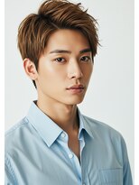 ライフイズ プレジャー 磐田中泉店(Life is… PLEASURE) #磐田 メンズアップバング×アッシュブラウン