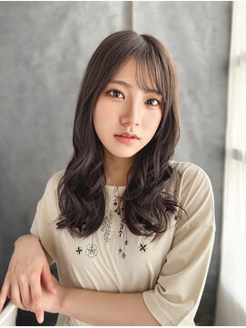 ティエル 町田店(tiel) 【町田】透明感アッシュマット×ゆる巻きロング／愛されヘア