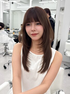 アマトウキョウスマートサロン(AMA TOKYO×Smart Salon) くびれレイヤー/顔まわりカット/レイヤーカット/小顔ヘア