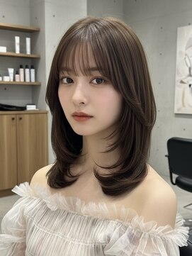 ライリー(riley) riley透け感レイヤーミディ