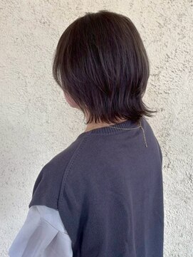 プリモ ココ 鍋島店(Primo coco.) ウルフカット 顔周りレイヤー 透明感カラー アッシュブラウン