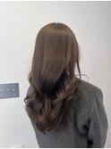 柔らかチョコレートブラウン＊ゆるめコテ巻きスタイル