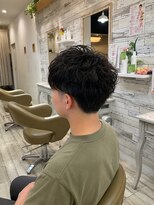 フゥカ 売市店(fuka)&nbsp;青森 八戸メンズパーマ×マッシュ 20代 30代 40代 50代
