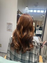 ドーズヘアー(DOUZE HAIR) オレンジブラウンで艶髪カラー