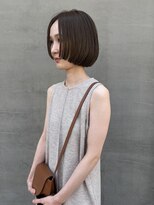 エン(en.)&nbsp;前上がりボブ×オリーブベージュ