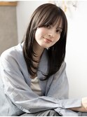 レイヤーカット×アッシュブラウン[似合わせ/レイヤー]