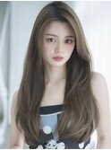 《Agu hair》ロングレイヤー 顔まわりレイヤー 透明感カラー