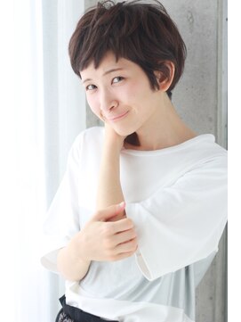 ドアベルヘアリビング(Door Bell hair Living) カジュアル★黒髪モードショート