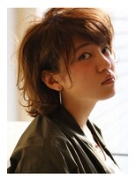 ジルエット(girouette)&nbsp;透明感のあるセピアグレージュボブ