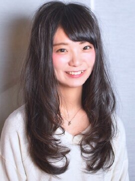 コーボ 柏(COVO) 【COVO柏／小鴨俊彦】黒髮大人かわいい内巻き厚めバング