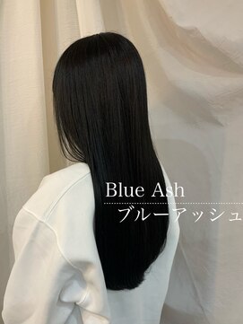 スイート ヘアデザイン(Suite HAIR DESIGN) ツヤ髪 ブルーアッシュ ロングヘア