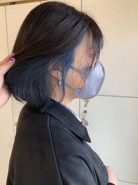 クレーチェ(CRECE) ボブスタイル/インナーカラー/ブルーカラー◎20代30代