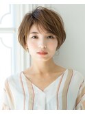 エドルカラー×ふんわり無造作大人ショートボブ