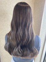 アース 前橋店(HAIR&MAKE EARTH)&nbsp;モカグレージュハイライトダブルカラーケアブリーチ
