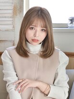 ロアー ヘアー マックイーン 流山おおたかの森店(RAWR hair McQueen) 大人可愛い_薄めバング_小顔モテ髪
