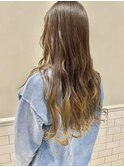20代30代ポイントブリーチカラー立体感グラデーション透明感