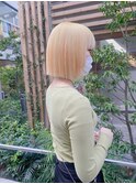 抜きっぱなしブリーチ＊ブリーチのみブロンドヘアー