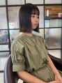 ラック 辻堂(LUCK)&nbsp;ぱつっとボブ。外はねも内巻きも楽しめるボブです