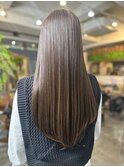 髪質改善ストレート/20代30代40代/プラチナベージュ/仙台/青葉区
