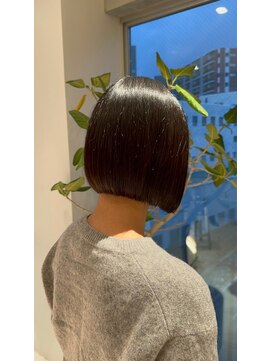 ガリカ 博多(Gallica) <入佐ひなの>ワンカラーでつくる地毛風カラーに重ためミニボブ