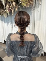 編みおろしヘアセット♪yu