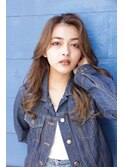 韓国風カット×シフォンベージュ