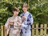 浴衣着付+ヘアセット￥7700 ※お荷物、備考を確認ください。