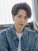 【メンズstyle】ベリーショートニュアンスパーマグレーベージュ