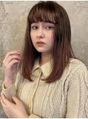 ピンクベージュ/グラデーションカラー