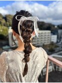 #ヘアアレンジ #ポニーテール #たまねぎ #タイトロープ