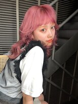 天神美容室 【KASUMI天神美容室】ハイトーン×海外レイヤー×ピンク
