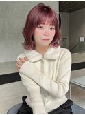 韓国風ミディフェイスレイヤーショコラカラー