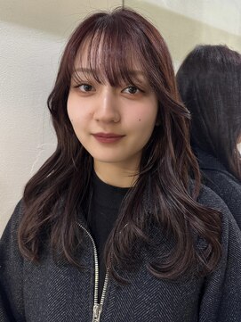 メイカ(MEIKA) ”重ためレイヤー×ピンクブラウン” なかもと はな