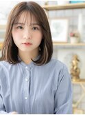 大人かわいいインナーカラーシースルーバングh3戸頭20代30代40代