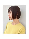 シンプル大人ボブ：kasumi