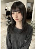顔まわりイメチェン/暗髪/艶感/髪質改善/レイヤーカット